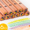 И Stal Marco 4 цвета в 1 цветовых карандашах устанавливают дети 6 шт./Коробка радужная рисунок натуральный цветный карандаш для детей рисунок